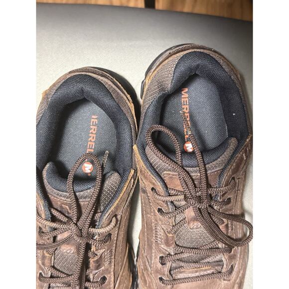 Merrell Moab Adventure Lace WP Men’s 10.5 Brown Leather Vibram Hiking Shoes main image 9